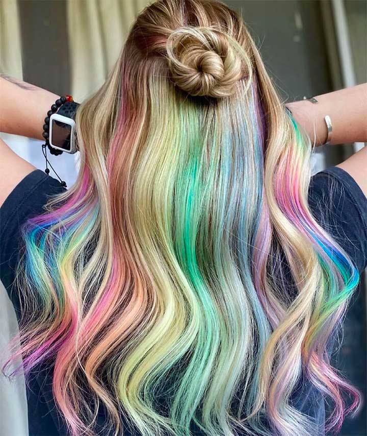 rainbow hair color ideas