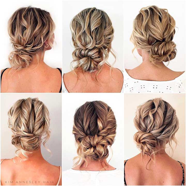 Messy Bun Tutorial for brides who love messy buns