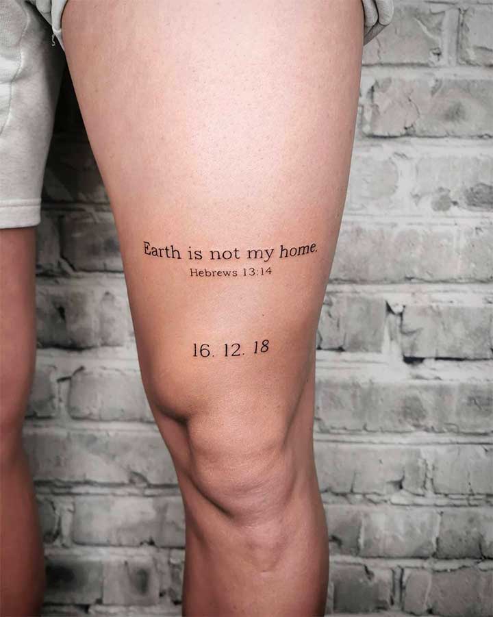 40 Inspirational Bible Verse Tattoo Designs and Ideas  Inspirationfeed